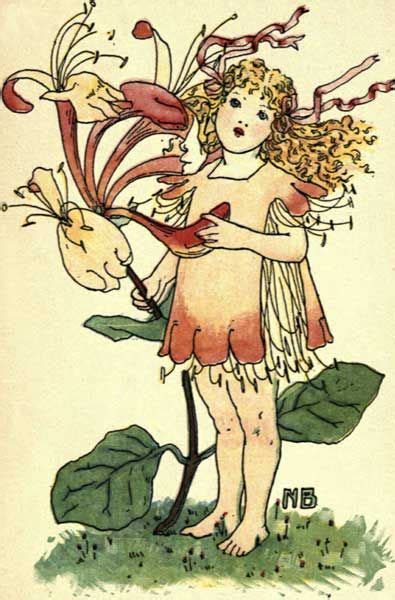 Honeysuckle Vintage Book Art Japanese Drawings