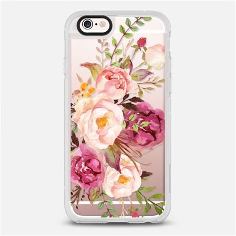 Watercolour Floral Bouquet Transparent New Standard Case Cute