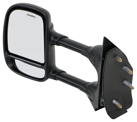 2009 Ford Van K Source Custom Extendable Towing Mirror Manual Textured Black Driver Side