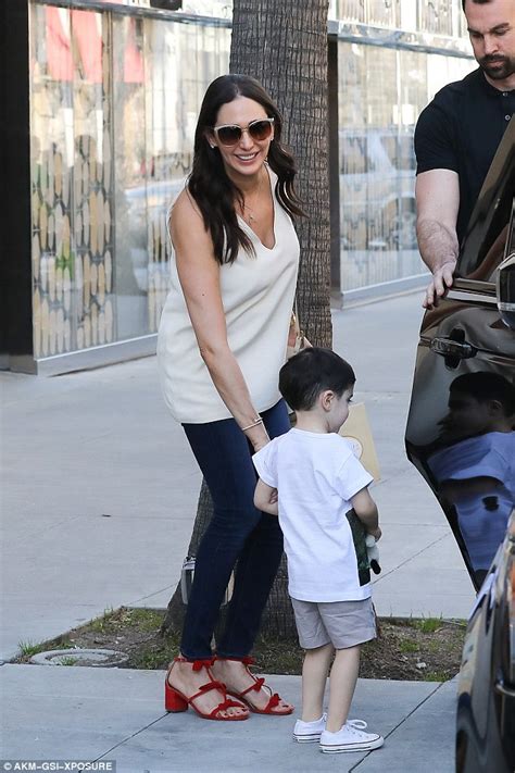 lauren silverman enjoys a day at the park with son eric daily mail online