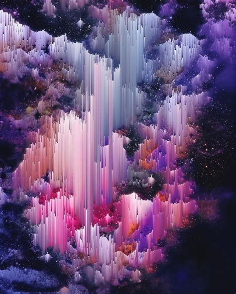I Create Colorful Abstract Images That Look Like Celestial Dreams Purple Art Abstract