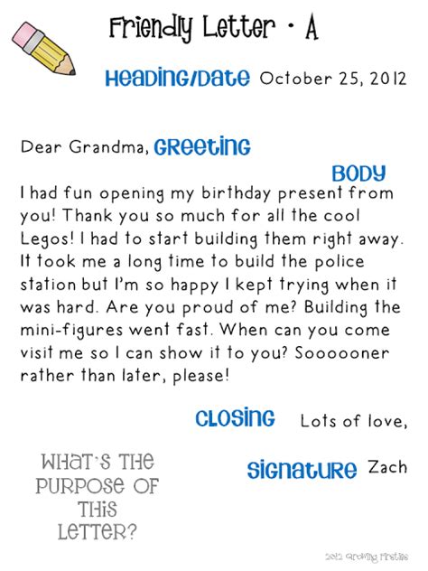 A business letter is talking about your business or company and a friendly letter is like telling someone you lost a jacket and asking them to find it for a reward. Friendly Letter Writing Pack | Friendly letter, Anchor ...