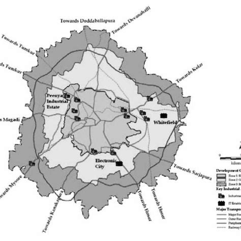 2 Map Depicts Development Characteristic Over Bangalore With The