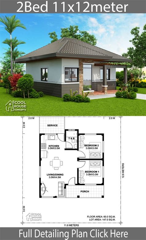5 Home Plan Ideas 8x13m 9x8m 10x13m 11x12m
