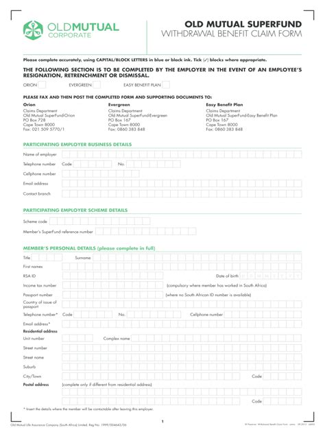 Life insurance proceeds are not taxable. Old Mutual Superfund Claim Forms - Fill Online, Printable ...