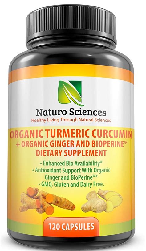 Organic Turmeric Extract Curcumin With BioPerine And Ginger Powder By