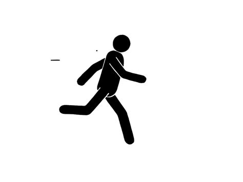 A Black And White Photo Of A Person Running