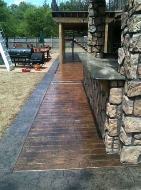 37 Superb Stamped Concrete Walkways Design Ideas For Your Home