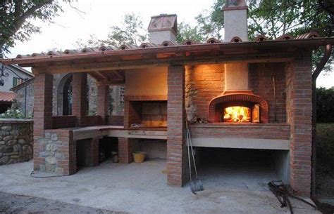 Outdoor kitchen oven have incorporated the latest innovations and diverse desirable features. covered outdoor kitchen with pizza oven and barbeque area ...