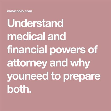 Understand Medical And Financial Powers Of Attorney And Why Youneed To