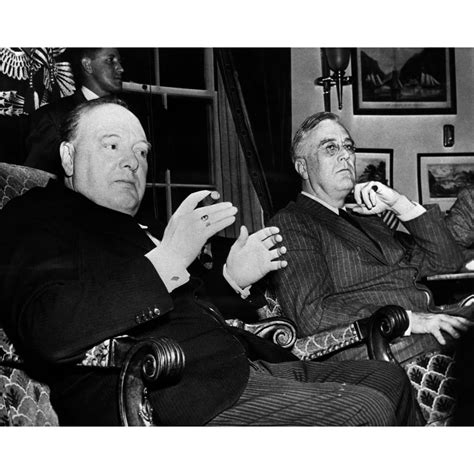 Churchill And Roosevelt Nprime Minister Winston Churchill And President Franklin D Roosevelt