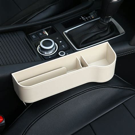 Car Seat Gap Filler Console Side Pocket With Coin Collector Car Seat Catcher Car Organizer
