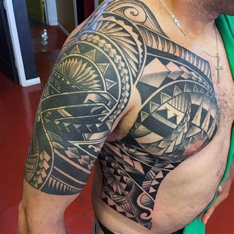 Feel free to experiment or try to design your own. 50 Polynesian Half Sleeve Tattoo Designs For Men - Tribal ...