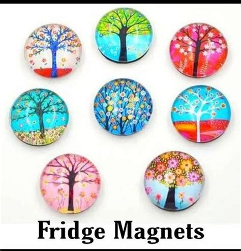 Fridge Magnet Round Refrigerator Magnet Door Magnet Personalized