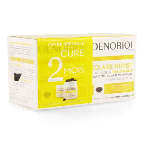 Oenobiol Solaire Intensif Cure Peau Claire 2x30 Caps Pazzox