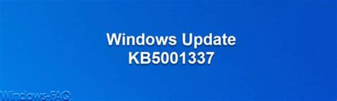 Windows Update Kb5001337 Für Windows 10 Version 1909 Build 183631500