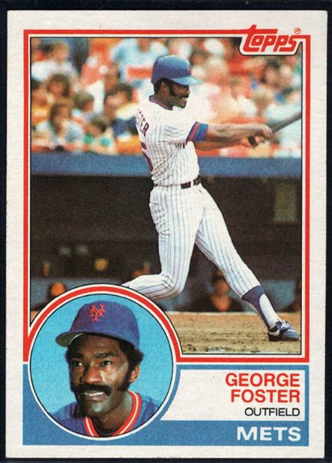1982 Topps Traded 36t George Foster Vg New York Mets Under The Radar