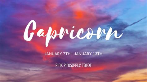 Capricorns are the hardest workers of the zodiac and love nothing more than getting ahead in life. CAPRICORN "FEELINGS HAVE CHANGED" JAN 7-13 WEEKLY LOVE ...