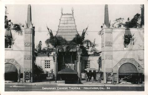 Graumans Chinese Theatre Hollywood Ca Postcard