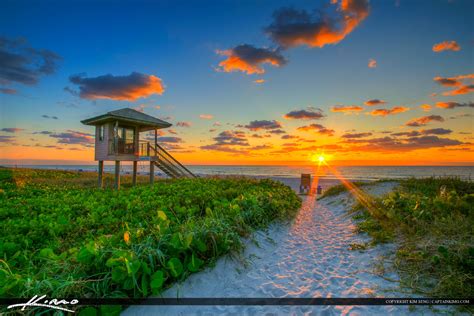 Delray Beach Florida Sunrise At Beach Hdr Photography By Captain Kimo