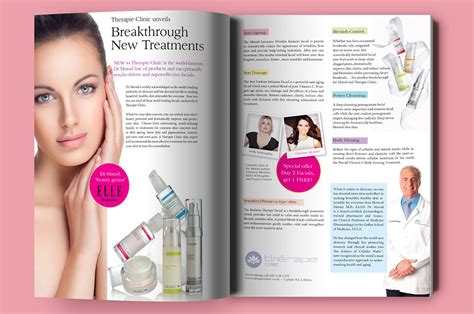 Fashion Magazine Skincare Editorial Design Nv Graphic