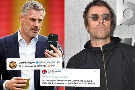 Jamie Carragher Hits Back At Liam Gallagher Tweet Calling Him A Bend