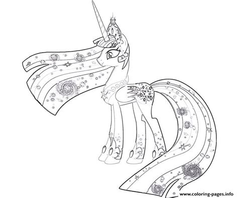 My Little Pony Princess Celestia Coloring Pages Printable