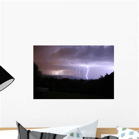 16 Bolts Lightning Wall Mural Wallmonkeys