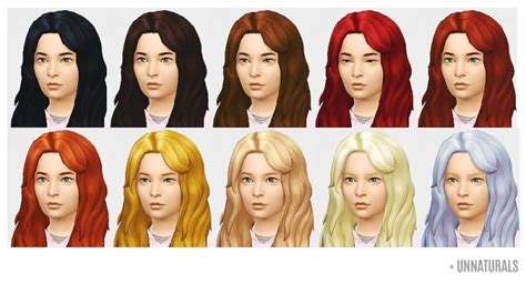 Wavy Shmavy Edit Hair For Girls At Lumialover Sims Sims 4 Updates