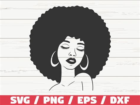 Black Woman SVG Afro Lady SVG Graphic By ZecWorkshop Creative Fabrica