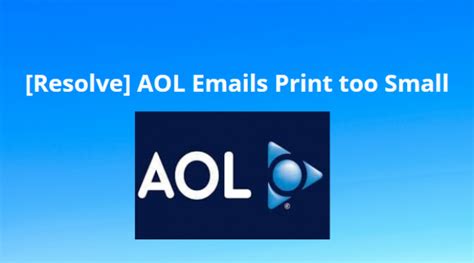Resolved Aol Font Size Too Small