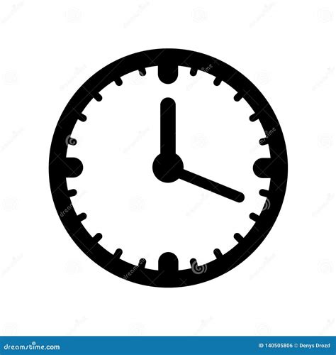 Clock Icon Time Icon Vector Illustration Stock Vector Illustration