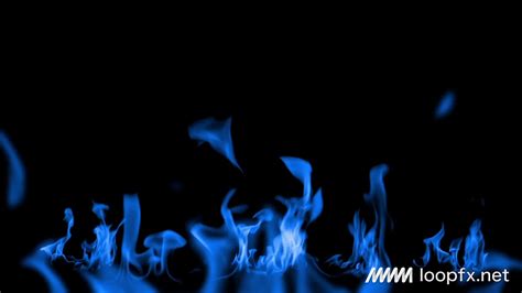 Blue Fire Flame Effect Loop Animation 02 Stock Footage Hd Download