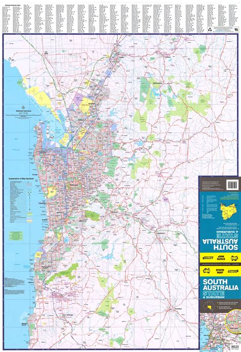 Buy South Australia Ubd Laminated Wall Map Mapworld