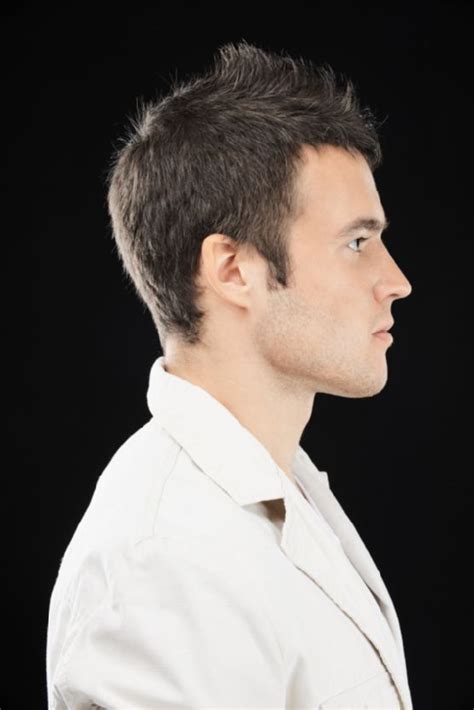 Young Man In Profile Side Portrait Male Face Drawing