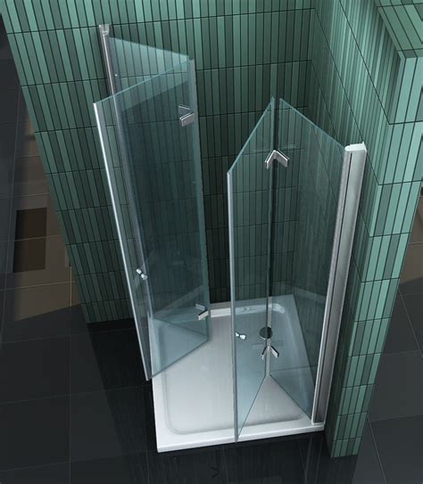 Duschabtrennung duschkabine dusche eckeinstieg nano esg glas 195cm satiniert. Duschkabine Komplett Faltbar | Valve 130 X 140 Cm 3tlg. Faltwand Badewanne Echt Glas 6 Mm