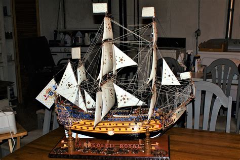 Le Soleil Royal Plastic Model Sailing Ship Kit 1100 Scale
