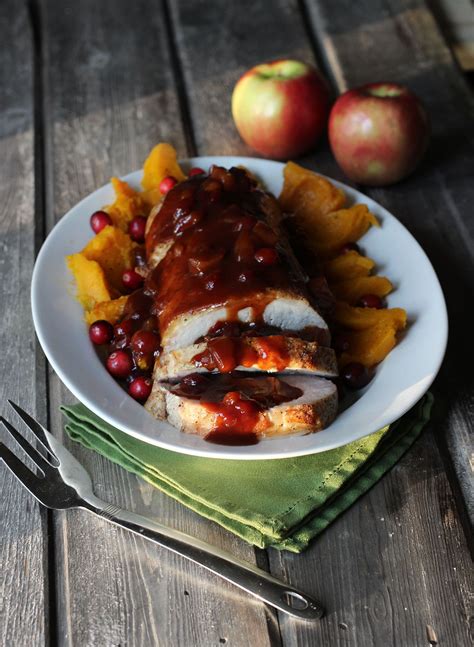 Tenderloin has a wonderful texture, but its flavor can be a bit bland. Roasted Pork Loin with Easy Apple Cranberry Sauce | Recipe ...