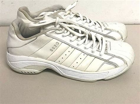 Mens Adidas Ss2g Superstar 2g All White Sz 8m Rare Clamshell Toe