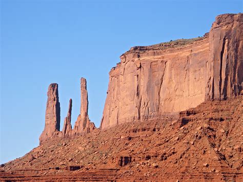 Three Sisters The Valley Drive Monument Valley Arizona