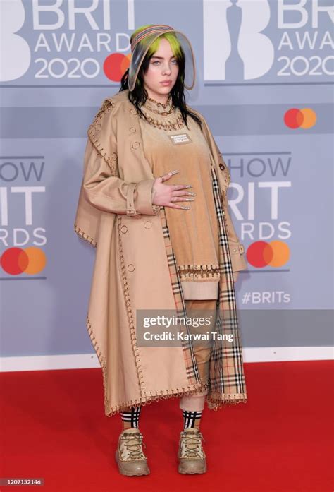 Billie Eilish Attends The Brit Awards 2020 At The O2 Arena On News
