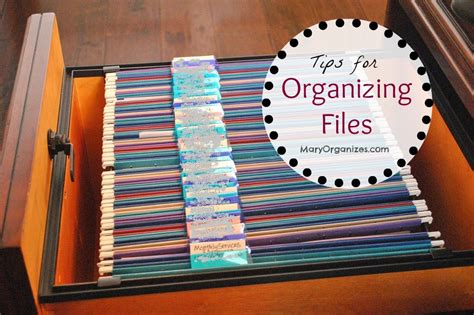 Tips For Organizing Files
