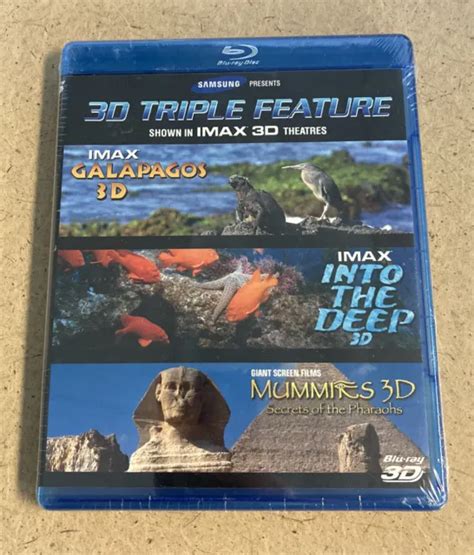 Galapagos Into The Deep Mummies [3d Triple Feature] Imax 2007 Blu Ray New 29 99 Picclick