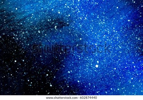 Watercolor Drawing Space Galaxy Stars Stock Illustration 602874440