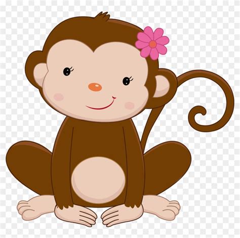 Monkey Baby Shower Clip Art For Kids Jungle Animals Clipart Monkey