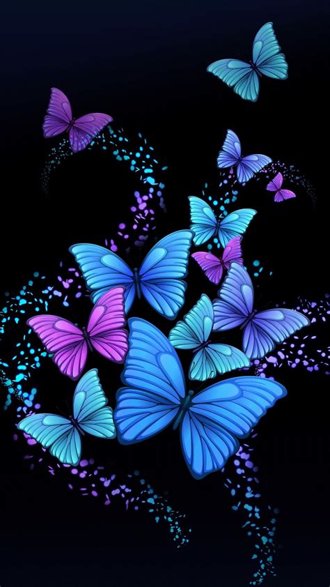 Purple Butterfly Wallpaper Butterfly Artwork Butterfly Background