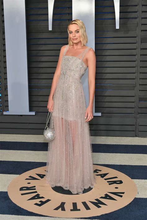 Margot Robbie 2018 Vanity Fair Oscar Party In Hollywood Gotceleb