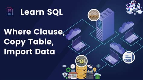 Sql Tutorial 4 Where Clause Copy Table Import Data Youtube