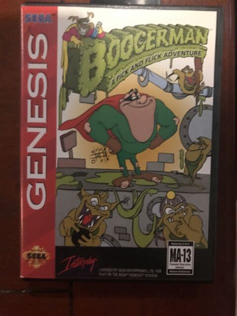 Boogerman A Pick And Flick Adventure Sega Genesis 1994 For Sale