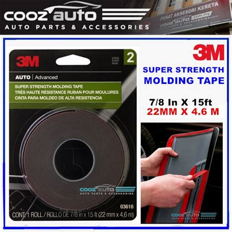 Original 3m Super Strength Molding Double Sided Tape 03616 22mm X 46 M